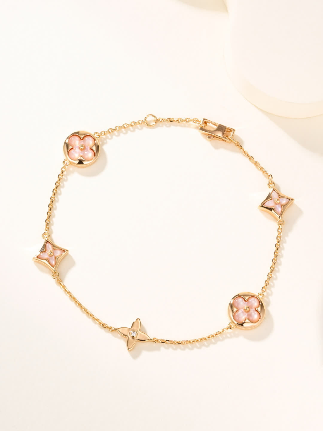 Louis Vuitton Gold Flower and Star Anklet